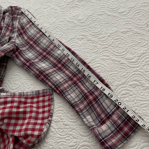 AEROPOSTALE Women’s Long Sleeve Plaid Lined Button Down Shirt S/P - Picture 10 of 14